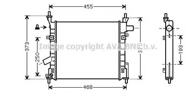 Радиатор, охлаждение двигателя AVA QUALITY COOLING купить