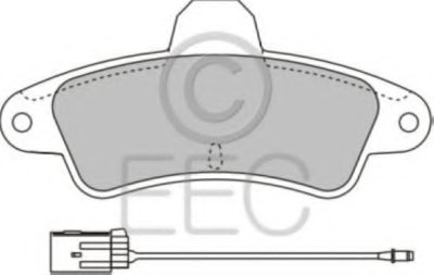 Комплект тормозных колодок, дисковый тормоз EEC купить