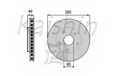 Тормозной диск KAISHIN купить