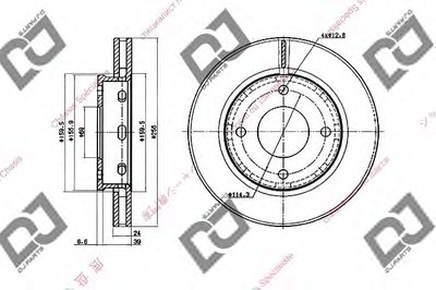 Тормозной диск DJ PARTS купить