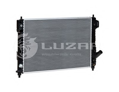 Радиатор охлаждения Авео T255 (2010-)/ВИДА 109 л/с (2012-) автомат (алюм-паяный) Luzar