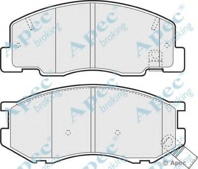 Комплект тормозных колодок, дисковый тормоз APEC braking купить