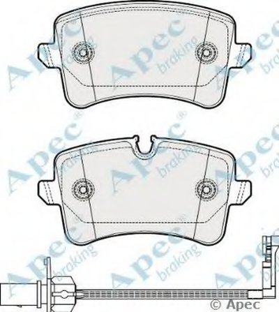 Комплект тормозных колодок, дисковый тормоз APEC braking купить