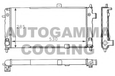 Радиатор, охлаждение двигателя AUTOGAMMA купить