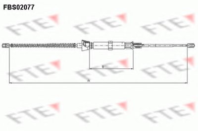 Трос, стояночная тормозная система FTE купить