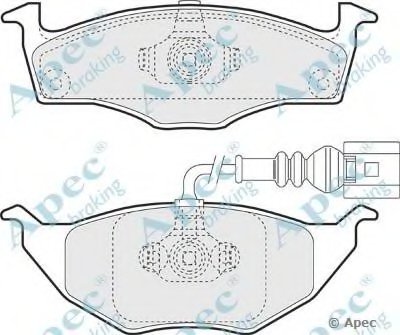 Комплект тормозных колодок, дисковый тормоз APEC braking купить