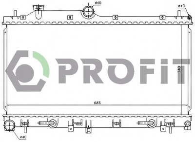 Радиатор, охлаждение двигателя PROFIT купить