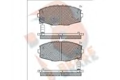 Комплект тормозных колодок, дисковый тормоз R BRAKE купить