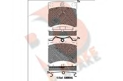 Комплект тормозных колодок, дисковый тормоз R BRAKE купить