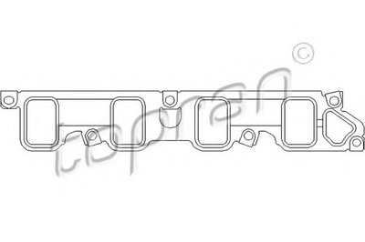 Прокладка, впускной коллектор TOPRAN купить