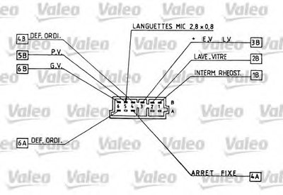 Выключатель на колонке рулевого управления VALEO купить