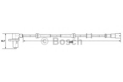 Датчик, частота вращения колеса BOSCH купить