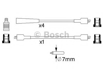 Комплект проводов зажигания BOSCH купить