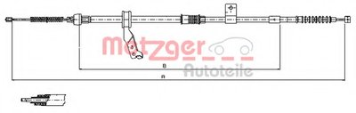 Трос, стояночная тормозная система COFLE METZGER купить