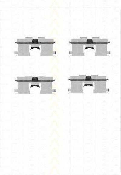 Комплектующие, колодки дискового тормоза TRISCAN купить