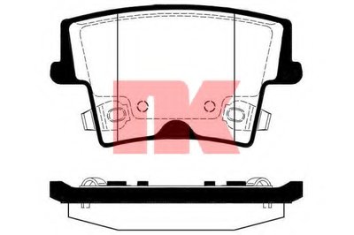 Комплект тормозных колодок, дисковый тормоз NK купить