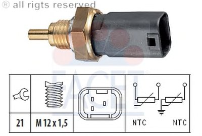 Датчик, температура охлаждающей жидкости; Датчик, температура охлаждающей жидкости; Датчик, температура охлаждающей жидкости FACET купить