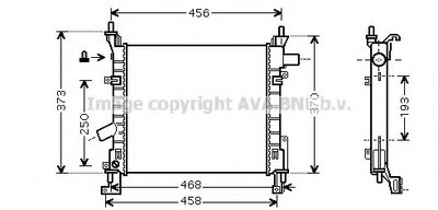 Радиатор, охлаждение двигателя AVA QUALITY COOLING купить