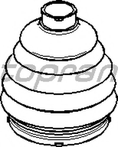 Пыльник, приводной вал TOPRAN купить