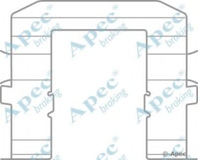 Комплектующие, тормозные колодки APEC braking купить