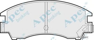 Комплект тормозных колодок, дисковый тормоз APEC braking купить