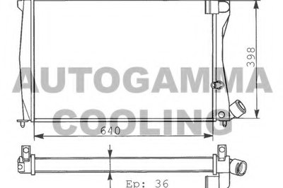 Радиатор, охлаждение двигателя AUTOGAMMA купить