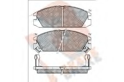 Комплект тормозных колодок, дисковый тормоз R BRAKE купить