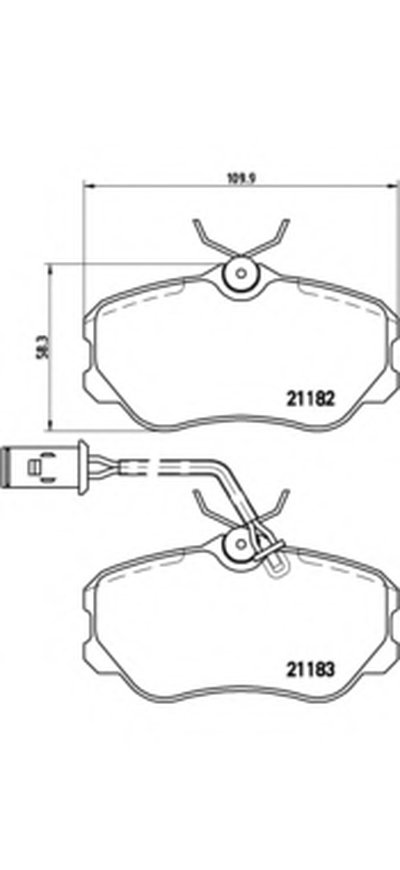 Комплект тормозных колодок, дисковый тормоз BREMBO купить