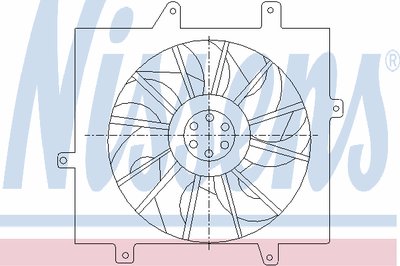 Вентилятор, охлаждение двигателя NISSENS купить