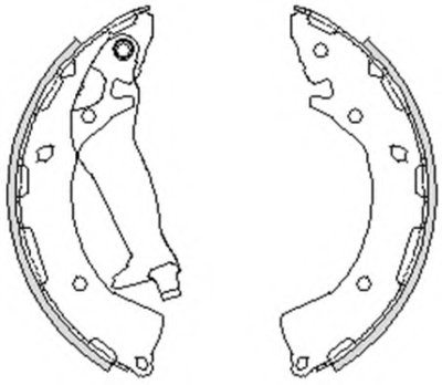 Гальмівні колодки задні  Hyundai i20 /08- (барабанні) (203.2x32)