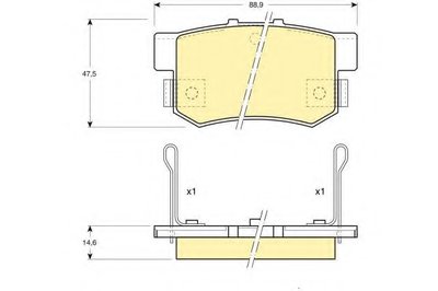 Комплект тормозных колодок, дисковый тормоз GIRLING купить