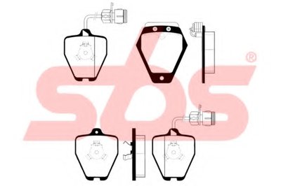 Комплект тормозных колодок, дисковый тормоз sbs купить