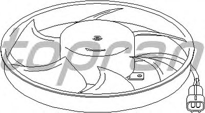 Вентилятор, охлаждение двигателя TOPRAN купить