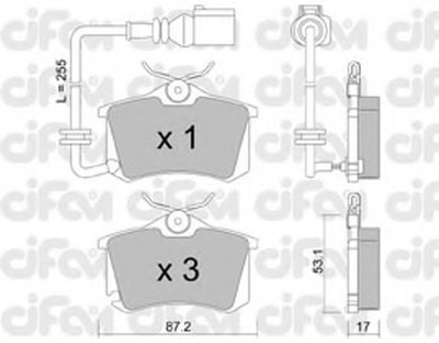 Гальмівні колодки зад. Caddy III/IV/Passat/Audi A4/A6 (Lucas)