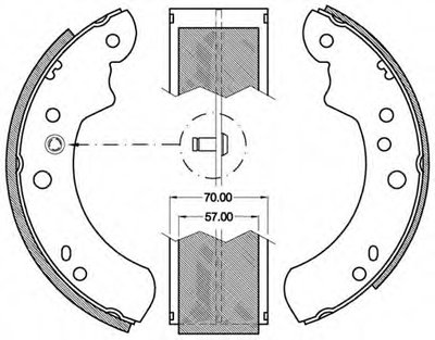 Комплект тормозных колодок ADVANCE OPEN PARTS купить