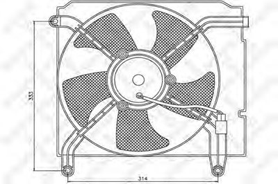 Вентилятор, охлаждение двигателя STELLOX купить