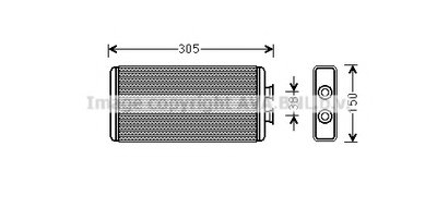 Теплообменник, отопление салона AVA QUALITY COOLING купить