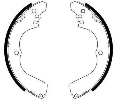 Комплект тормозных колодок; Комплект тормозных колодок, стояночная тормозная система E.T.F. купить