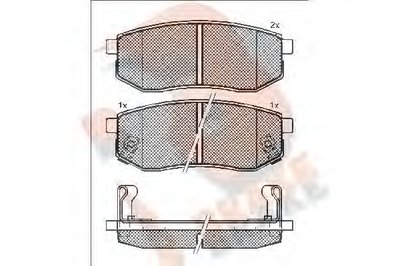 Комплект тормозных колодок, дисковый тормоз R BRAKE купить