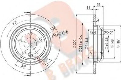 Тормозной диск R BRAKE купить