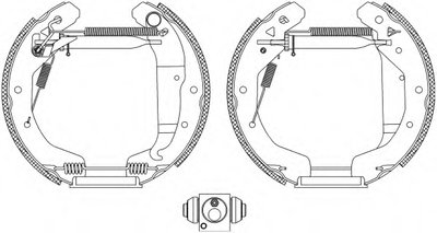 Комплект тормозных колодок Shoe Kit Pro HELLA купить