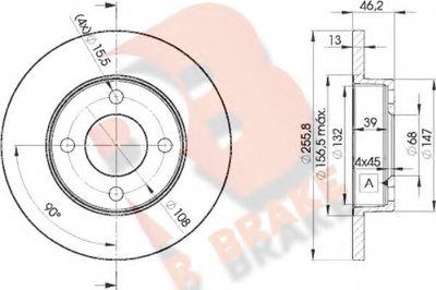 Тормозной диск R BRAKE купить