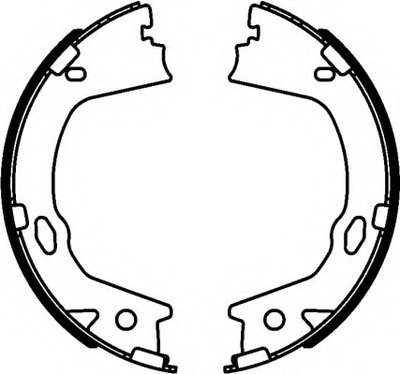 Комплект тормозных колодок, стояночная тормозная система HELLA купить
