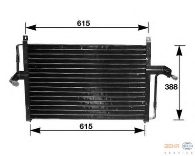 Конденсатор, кондиционер BEHR HELLA SERVICE HELLA купить