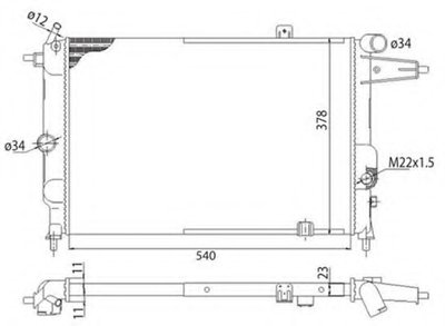 Радиатор, охлаждение двигателя MAGNETI MARELLI купить