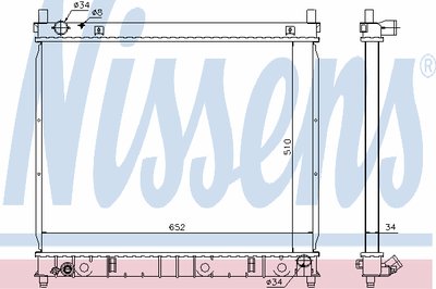 Радиатор, охлаждение двигателя NISSENS купить