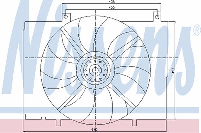 Вентилятор, охлаждение двигателя NISSENS купить