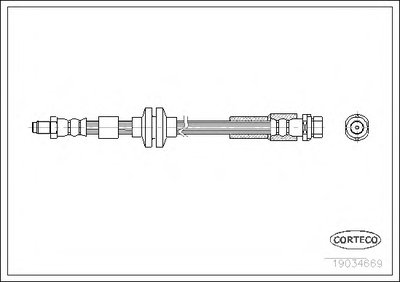 Тормозной шланг CORTECO купить