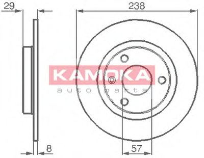 Тормозной диск KAMOKA KAMOKA купить