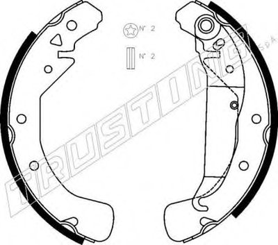 Комплект тормозных колодок TRUSTING купить
